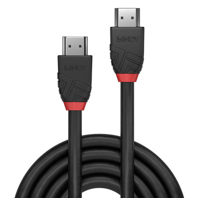 Lindy 1m High Speed HDMI Cable, Black Line