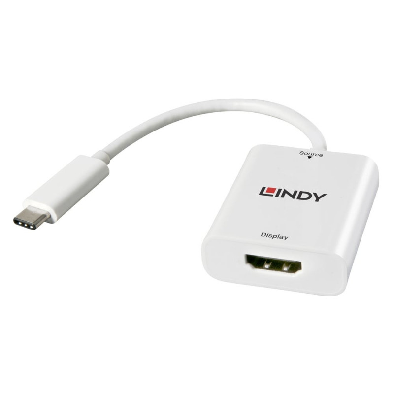 Lindy 43244 USB graphics adapter 3840 x 2160 pixels White