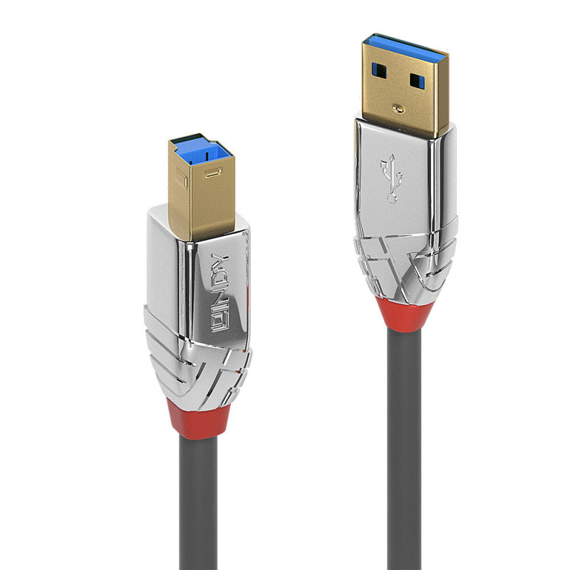 Lindy 5m USB 3.0 Type A to B Cable, Cromo Line