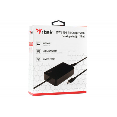 iTek ITNBSDC65 power adapter inverter Indoor 65 W Black