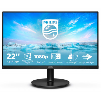 Philips V Line 221V8 00 computer monitor 54.6 cm (21.5") 1920 x 1080 pixels Full HD LED Black