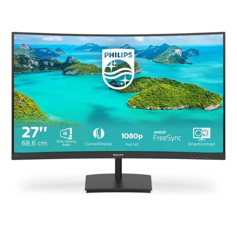 Philips E Line 271E1SCA 00 LED display 68.6 cm (27") 1920 x 1080 pixels Full HD LCD Black