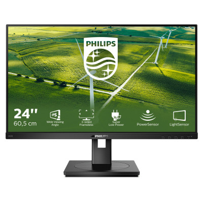 Philips 242B1G 00 LED display 60.5 cm (23.8") 1920 x 1080 pixels Full HD Black