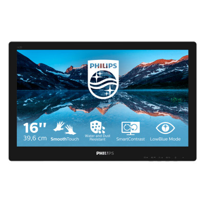 Philips 162B9TN 00 touch screen monitor 39.6 cm (15.6") 1366 x 768 pixels Multi-touch Tabletop Black