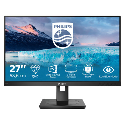Philips S Line 275S1AE 00 LED display 68.6 cm (27") 2560 x 1440 pixels 2K Ultra HD LCD Black
