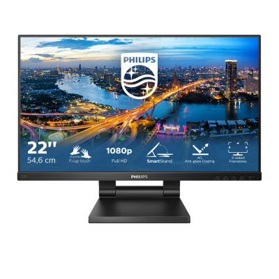 Philips B Line 222B1TC 00 touch screen monitor 54.6 cm (21.5") 1920 x 1080 pixels Multi-touch Black