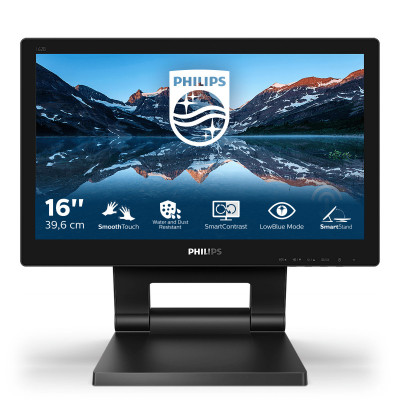 Philips 162B9T 00 touch screen monitor 39.6 cm (15.6") 1366 x 768 pixels Black