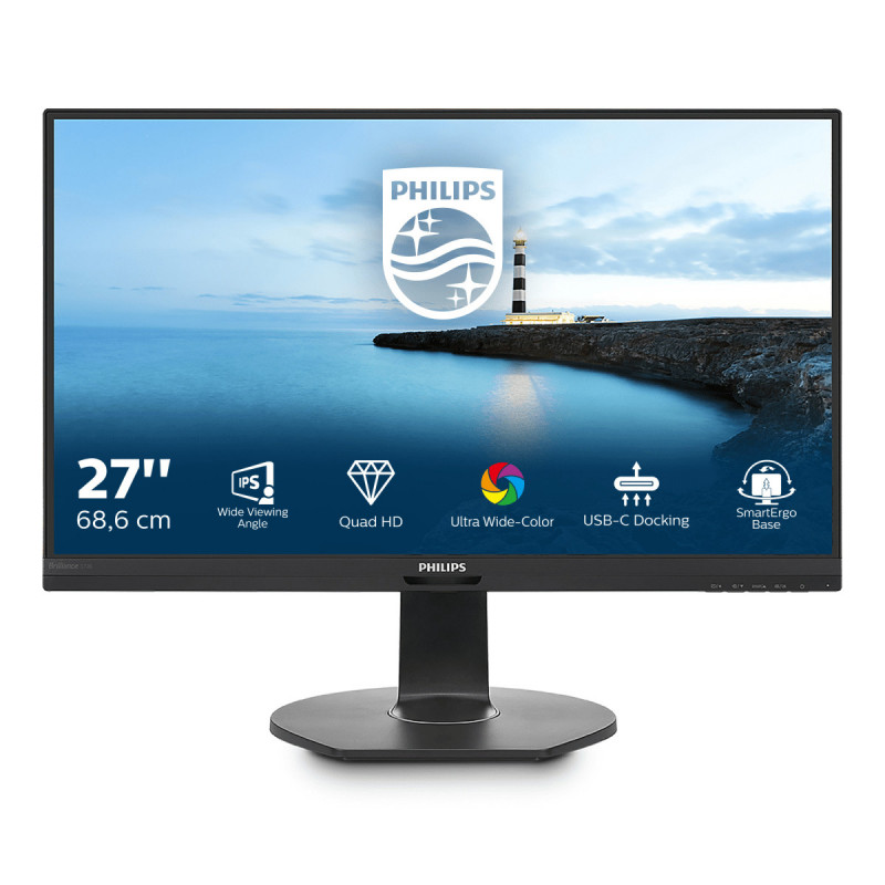 Philips B Line LCD monitor with USB-C Dock 272B7QUPBEB 00