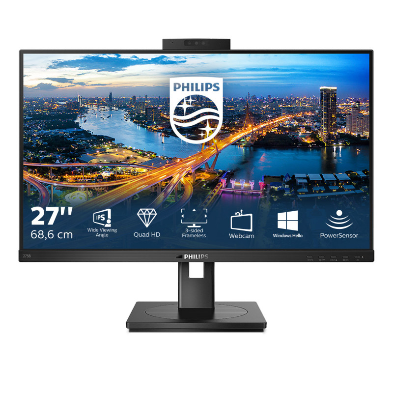Philips B Line 275B1H 00 computer monitor 68.6 cm (27") 2560 x 1440 pixels 2K Ultra HD LED Black