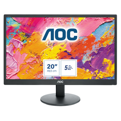 AOC 70 Series E2070SWN LED display 49.5 cm (19.5") 1600 x 900 pixels Black