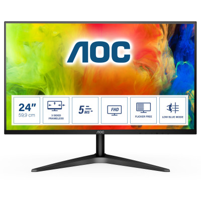 AOC B1 24B1H computer monitor 61 cm (24") 1920 x 1080 pixels Full HD LED Black