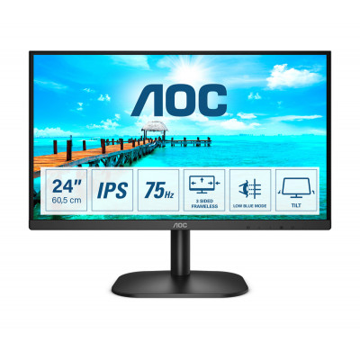 AOC B2 24B2XDA LED display 60.5 cm (23.8") 1920 x 1080 pixels Full HD Black