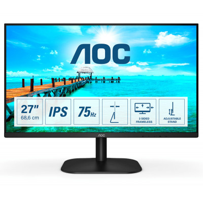 AOC B2 27B2DA LED display 68.6 cm (27") 1920 x 1080 pixels Full HD Black
