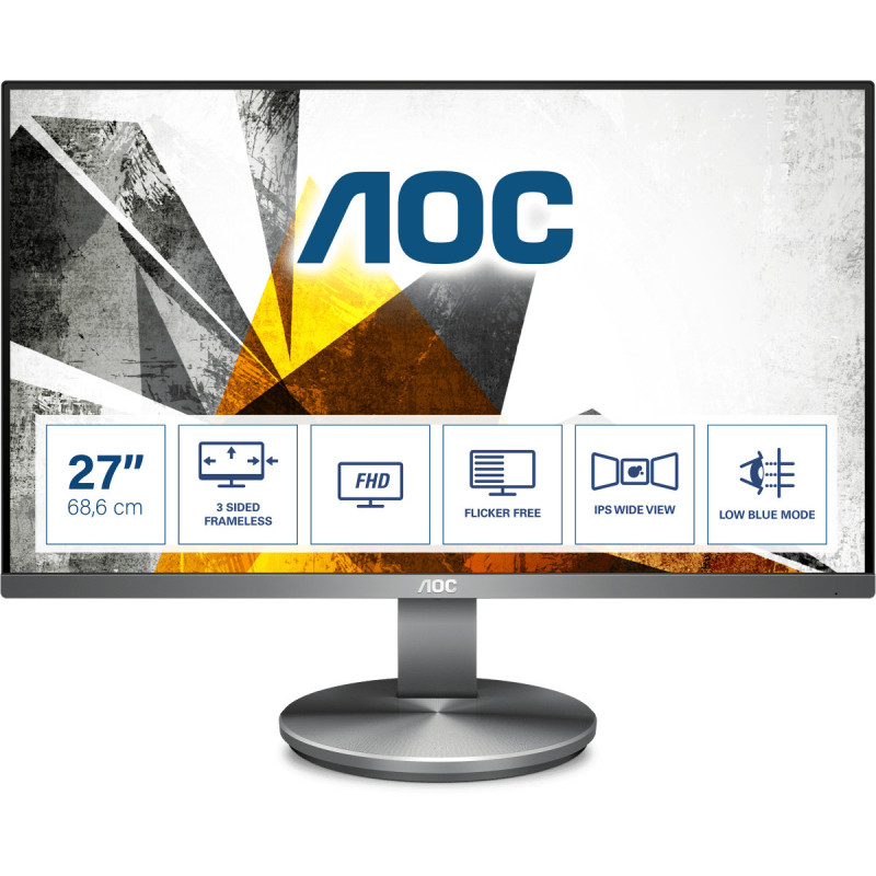 AOC 90 Series I2790VQ BT computer monitor 68.6 cm (27") 1920 x 1080 pixels Full HD LED Grey
