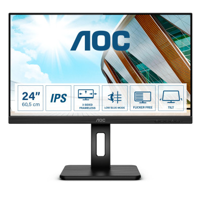 AOC P2 24P2Q LED display 60.5 cm (23.8") 1920 x 1080 pixels Full HD Black