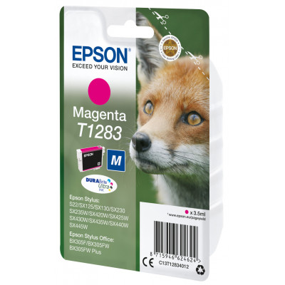 Epson Fox Singlepack Magenta T1283 DURABrite Ultra Ink