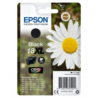Epson Daisy Singlepack Black 18XL Claria Home Ink