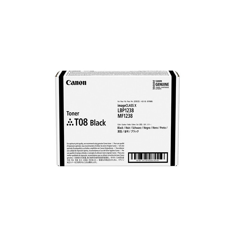 Canon TONER T08 BLACK toner cartridge 1 pc(s) Original