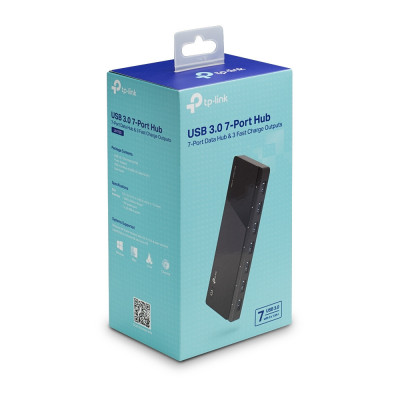 TP-LINK UH700 interface hub USB 3.2 Gen 1 (3.1 Gen 1) Micro-B 5000 Mbit s Black