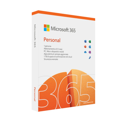 Microsoft 365 Personal Full 1 license(s) 1 year(s) English, Italian