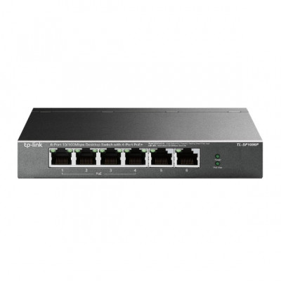 TP-LINK TL-SF1006P network switch Fast Ethernet (10 100) Power over Ethernet (PoE) Black