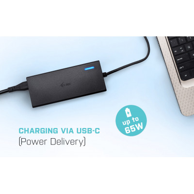 i-tec Universal Charger USB-C PD 3.0 + 1x USB-A, 77 W
