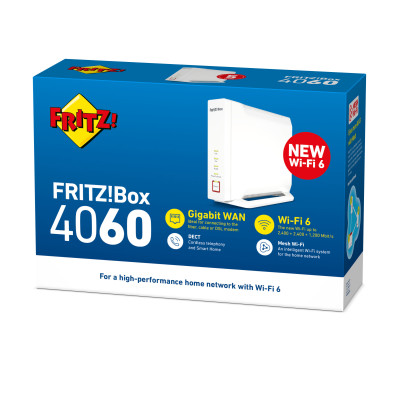 FRITZ!Box WLAN 4060  WLAN-Router 6000 Mbit s White