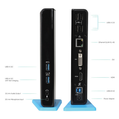 i-tec USB 3.0 Dual Docking Station HDMI DVI