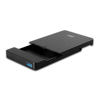 Lindy USB 3.0 SATA Enclosure 2.5" HDD SSD enclosure Black 2.5"