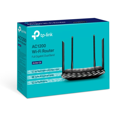 TP-LINK Archer C6 wireless router Fast Ethernet Dual-band (2.4 GHz   5 GHz) 4G White