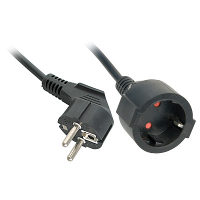 Lindy 30244 power extension 3 m 2 AC outlet(s) Indoor Black