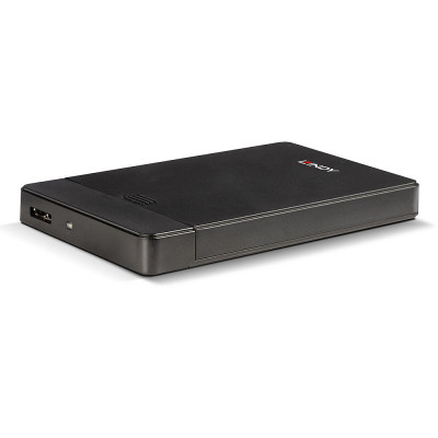 Lindy 43288 storage drive enclosure HDD SSD enclosure Black 2.5"