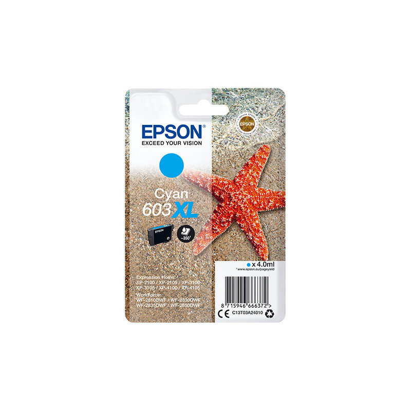 Epson C13T03A24010 ink cartridge 1 pc(s) Original High (XL) Yield Cyan