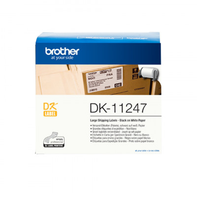 Brother DK-11247 label-making tape Black on white