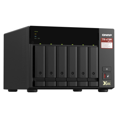 QNAP TS-673A-8G NAS storage server Tower Ethernet LAN Black V1500B