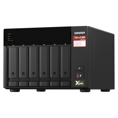 QNAP TS-673A-8G NAS storage server Tower Ethernet LAN Black V1500B