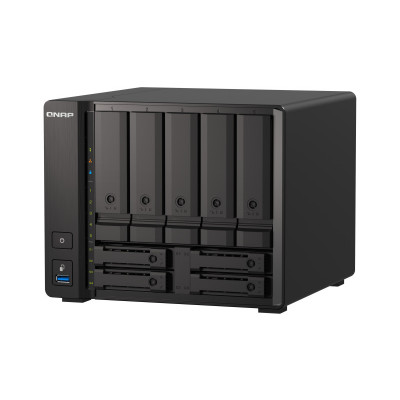QNAP TS-H973AX-8G NAS storage server Tower Ethernet LAN Black V1500B