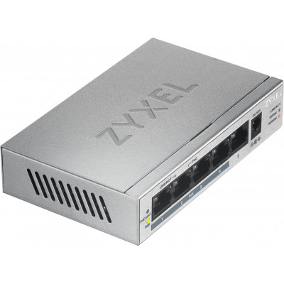 Zyxel GS1005HP Unmanaged Gigabit Ethernet (10 100 1000) Power over Ethernet (PoE) Silver