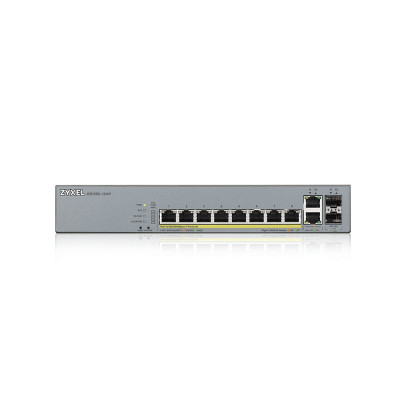 Zyxel GS1350-12HP-EU0101F network switch Managed L2 Gigabit Ethernet (10 100 1000) Power over Ethernet (PoE) Grey
