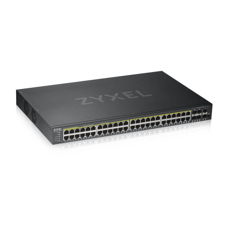 Zyxel GS1920-48HPV2 Managed Gigabit Ethernet (10 100 1000) Power over Ethernet (PoE) Black