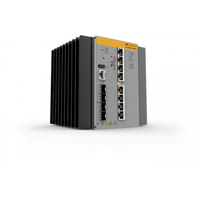 Allied Telesis AT-IE300-12GP-80 Managed L3 Gigabit Ethernet (10 100 1000) Power over Ethernet (PoE) Black, Grey