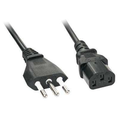 Lindy 30413 power cable Black 2 m CEI 23-16 C13 coupler