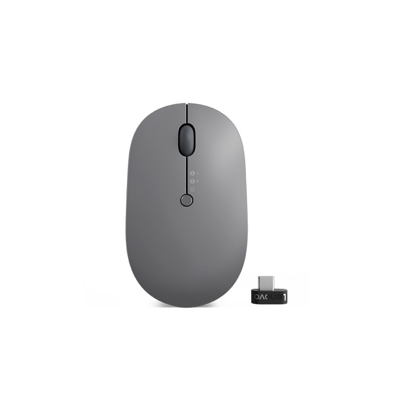 Lenovo Go Multi-Device mouse Ambidextrous RF Wireless+Bluetooth Optical 2400 DPI