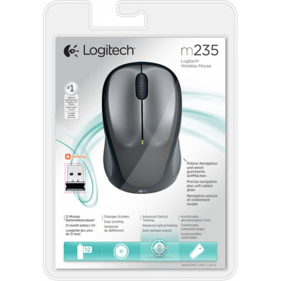 Logitech Wireless M235 mouse Ambidextrous RF Wireless Optical 1000 DPI