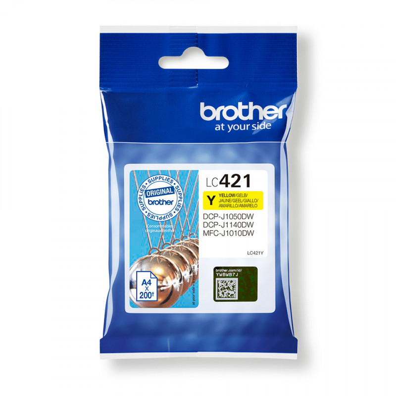 Brother LC-421Y ink cartridge 1 pc(s) Original Yellow