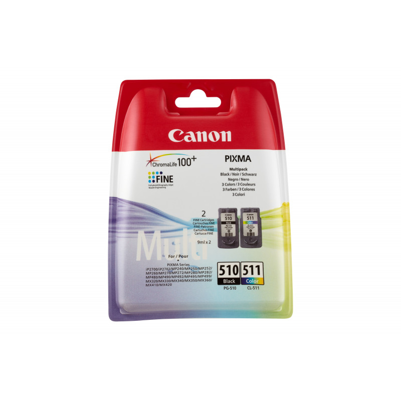 Canon PG-510 CL-511 BK C M Y Ink Cartridge Multipack