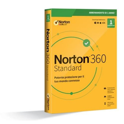 NortonLifeLock Norton 360 Standard 2020 Full license 1 license(s) 1 year(s)