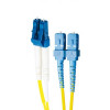 Bretella di conness. e permutaz. a 2 fibre ottiche MONOMODALE OS2 connett. LC DUPLEX/SC DUPLEX 5m guaina esterna LSZH IEC60332-1
