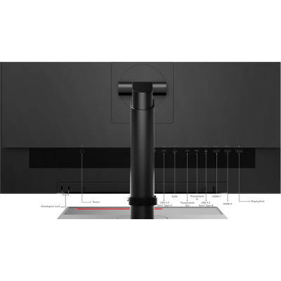 Lenovo ThinkVision P27u-20 68.6 cm (27") 3840 x 2160 pixels 4K Ultra HD LED Black