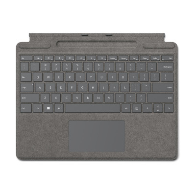 Microsoft Surface Pro Signature Keyboard Platinum Microsoft Cover port QWERTY Italian